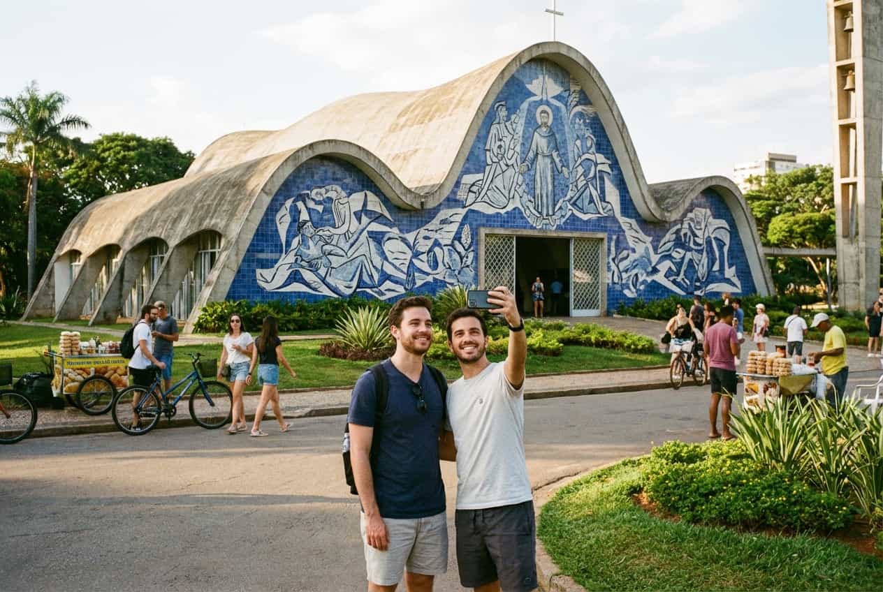 Belo Horizonte in 4 Days - Sunset picnic at Praça do Papa with skyline and Serra do Curral views Belo Horizonte in 4 Days - Sunset picnic at Praça do Papa with skyline and Serra do Curral views